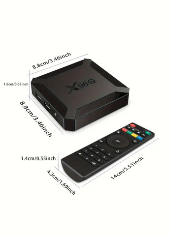 Медіаплеєр X96Q Android 10 TV Box (2GB RAM + 16 GB ROM, 4K UHD, Wi-Fi) No Brand X96 (341084521)