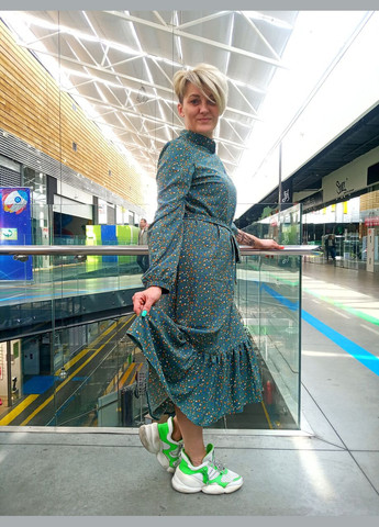 Зелена кежуал літнє плаття-міді 2 Льва