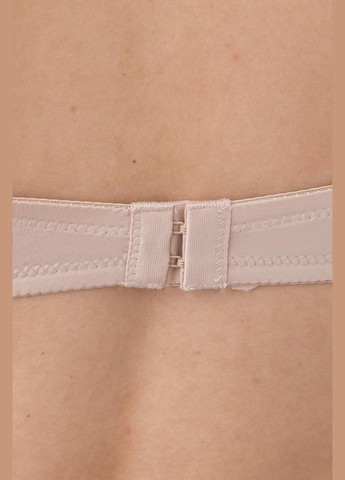 Бежевый брасьер классический бюстгальтер Giulia с косточками микрофибра