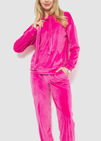 Спорт костюм жіночий велюровий, колір рожевий, Ager (290252849)