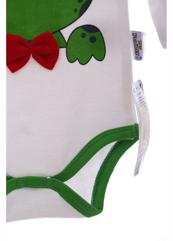 Зелений демісезонний комплект боді, повзунки та шапочка жабка зелений 62 см (36919) BABYKROHA