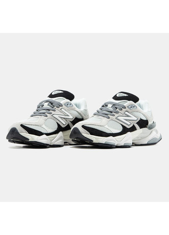 Белые демисезонные кроссовки мужские и женские new balance 9060 white black | нью беланс 9060 белые No Brand