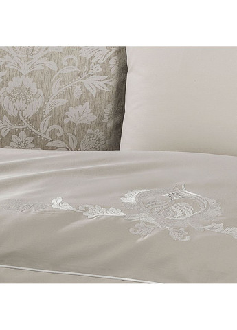 Постельное белье Fortuny bej жаккард делюкс лен евро Tivolyo Home (371657069)