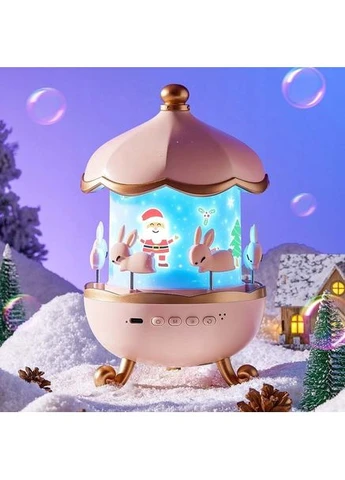 Детский ночник проектор звездного неба Bluetooth Fairy Tale E11 аккумуляторный светильник карусель 6 сменных картинок с LED Furminator (400940086)