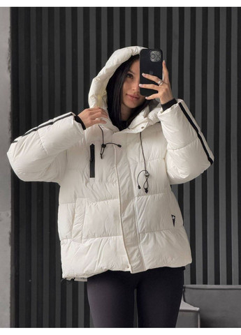 Молочна зимня куртка жіноча No Brand