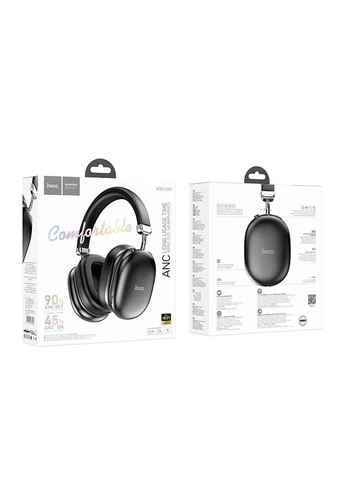 Бездротові накладні навушники ANC noise reduction BT headphones Black Hoco W35 Max Auspicious (388345443)