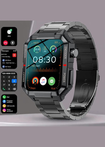 Смарт-часы мужские с HD-экраном и мониторингом здоровья Smart Watch (331146217)