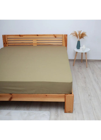 Простыня с резинкой 140*200 см Ранфорс гипоаллергенная Хаки (21440140200) ТЕП (366222225)