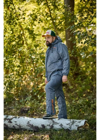 Серый демисезонный костюм rain suit gray Brain