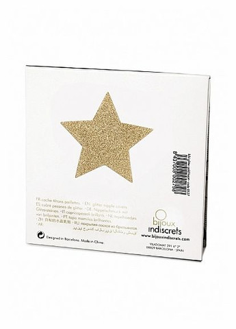 Украшение для груди Flash Золотая звезда, Indiscrets Bijoux (334709650)