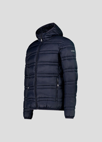 Темно-синяя зимняя мужская темно-синяя куртка на синтепоне man jacket snaps hood CMP
