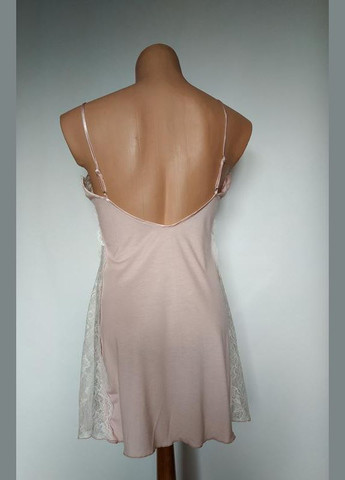 Пудровый демисезонный роскошный вискозный с кружевом комплект из 6 предметов bondy 1028 размер л. 48 Bondi