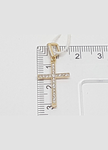 Золотий хрестик з діамантами. 3411 No Brand (300167966)