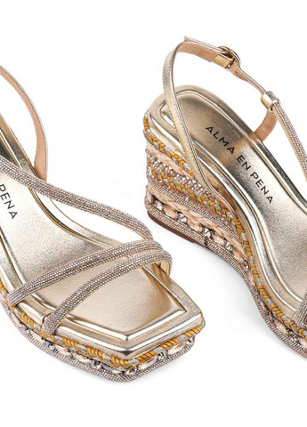 Жіночі Еспадрильї V240998 Золотий Шкіра Alma en Pena (292398080)