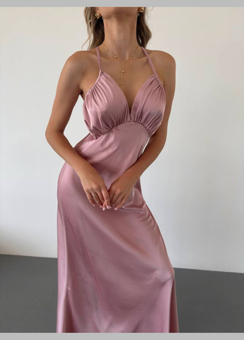 Пудрова повсякденний, коктейльна, вечірня, кежуал жіноча сукня сукня-комбінація Asi.Store.ua