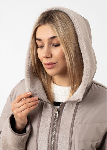 Сіро-бежева куртка (к837) MissLynx
