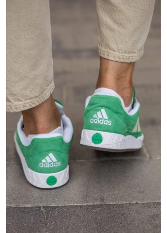 Білі кросівки чоловічі adidas adimatic green white v2 адідас адамантік білі демісезон No Brand