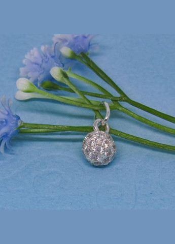 Серебряный подвес "Висячий шарик - блеск" No Brand (350667212)