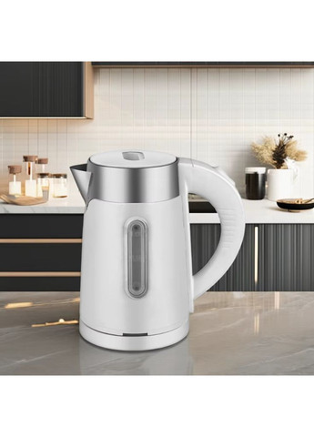 Електрочайник 1200 Вт дисковий електричний чайник із захистом від перегріву 1 л Білий (BM514) Sokany (372603057)