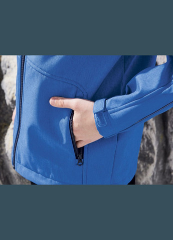 Синя демісезонна куртка softshell водовідштовхувальна та вітрозахисна для хлопчика 305419 синій Crivit