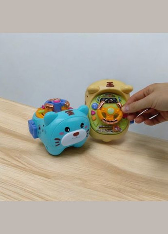 Руль "Кот-путешественник", звук, свет, укр (голубой) WToys (372818250)