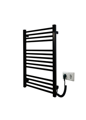 Рушникосушарка електрична з кнопкою Чорний глянець 790*490 Carino ARIANNA (367604608)