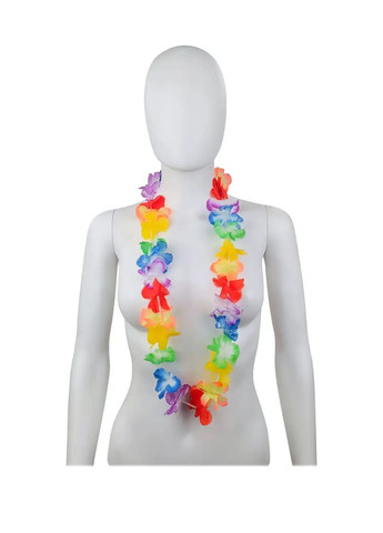 Гавайские украшения леи - бусы из экзотических цветов разноцветный Lidl (293942929)