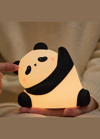 Нічник дитячий силіконовий Панда м'який сенсорний з акумулятором (S02) No Brand (331738153)