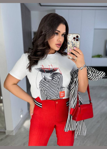 Костюм Тройка брюки,жакет и футболка No Brand (342713896)