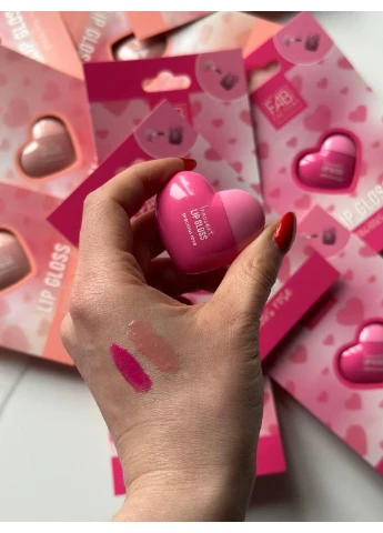 Блиск для губ у вигляді серця FAB Factory Precious Rose No Brand (316582401)