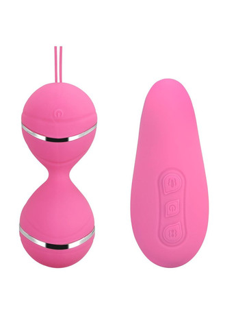 Шарики кегеля вагинальные с вибрацией и дистанционным управлением Vibro Balls + Пульт с вибрацией Lovetoy (303891391)