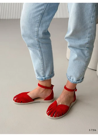 Червоні босоніжки No Brand (397262091)
