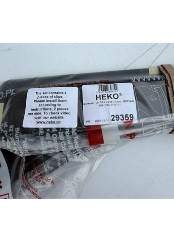Дефлекторы вставные для TOYOTA LAND CRUISER 90 PRADO (1994-2002) Team Heko (398186307)