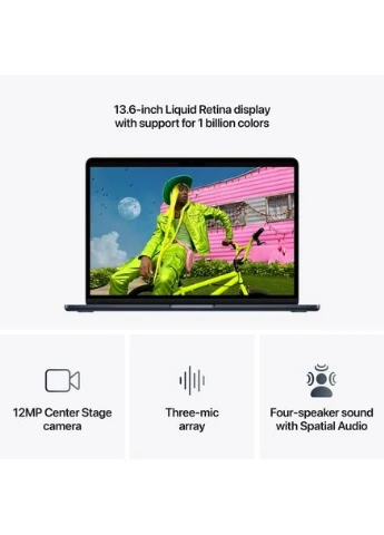 MacBook Air 13.6″ 2026 M5 8-ядерный графический процессор 16 ГБ 512 ГБ Midnight (MDHE4) Apple (394168882)