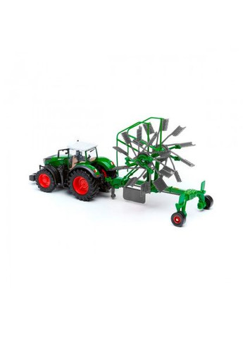 Модель ТРАКТОР FENDT 1050 VARIO с роторными валковыми граблями (10 cm) Bburago (315155031)
