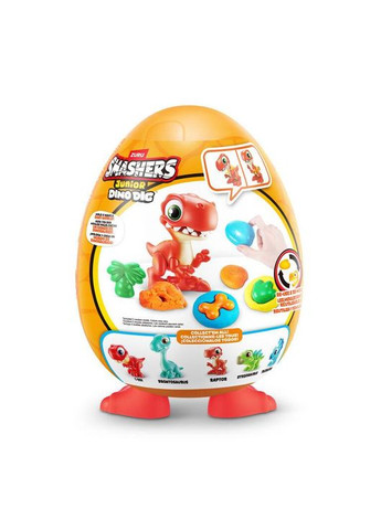 Ігровий набір з динозавром Раптор та тістом для ліплення Smashers Junior Dino Raptor Zuru (365251779)