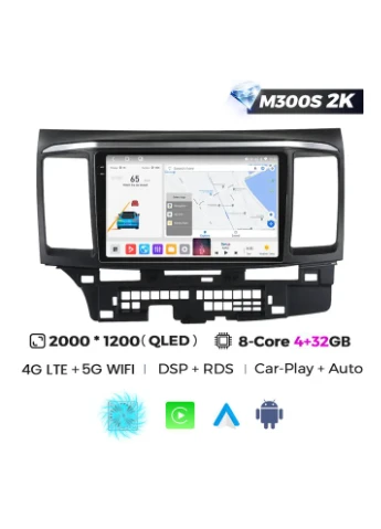 Штатна магнітола Mekede MS 2k Lancer 10 (2007-2012) CarPlay QLED Mitsubishi (384278224)