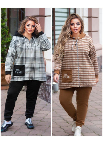 Костюм жіночий теплий штани і кардиган з капюшоном No Brand (361948573)