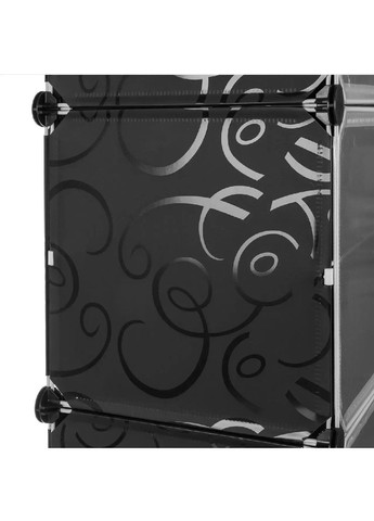 Модульна полиця шафа органайзер для взуття на 6 рівнів з вішалкою для одягу курток шарфів 93х44х31,5 см (479220-Prob) Unbranded (316353558)