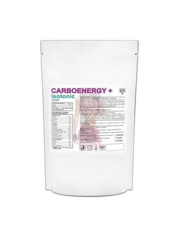 Ізотонік Isotonic Carboenergy Plus, 450 грам Ягоди EntherMeal (293415822)