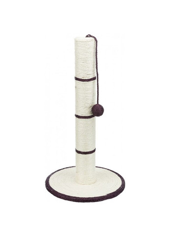 Царапка с игрушкой на веревке для кошек столбик, 35х62 см (сизаль) Trixie (362701027)