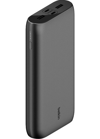 Акумулятор портативний літій-іонний Power Bank 26000мА·рік, 32Вт, USB-A/USB-C PD PPS, чорний Belkin (315435692)