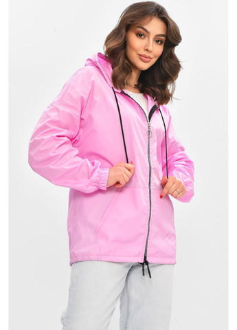 Бузкова демісезонна вітровка жіноча однотонна бузкового кольору Let's Shop