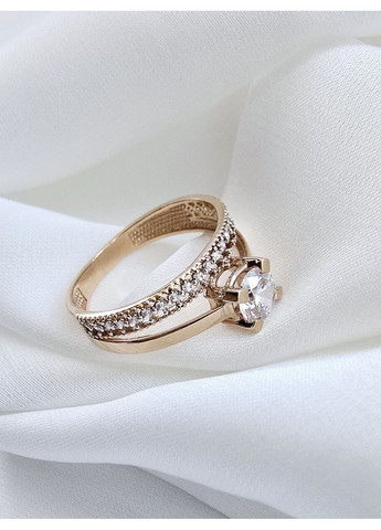 Золотое двойное кольцо Столичная ювелирная фабрика (16,5г.) 140733 -1к Столична Ювелірна Фабрика (355795622)