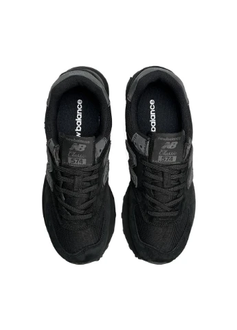 Кроссовки женские New Balance Black No Brand 574 All чёрные демисезоны (341085694)