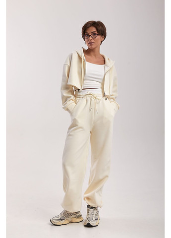 Спортивный костюм с коротким худи и прямыми брюками Lurex (376600479)
