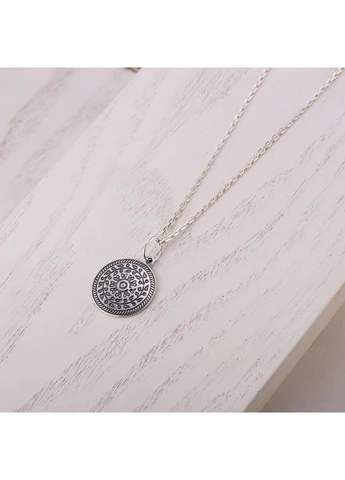 Срібний етнічний кулон з орнаментом Пейстра mini 925 Skifska Etnika (364202799)
