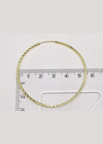 Золоті сережки з алмазною гранню. 100025/55Ж Столична Ювелірна Фабрика (271837981)