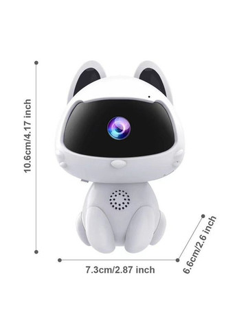 Видеоняня поворотная беспроводная IP-камера Котик 2MP Smart, Wi-Fi Mommy Bag (370872614)