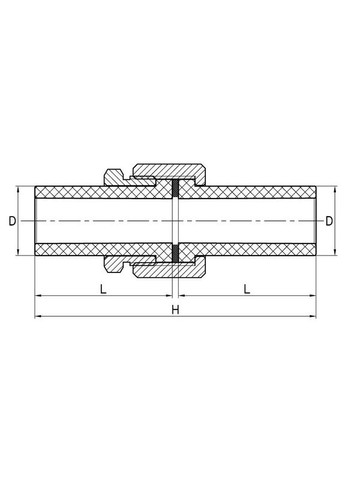 Разборное резьбовое соединение K0280.PRO 25 PPR (KP2924) KOER (315442388)